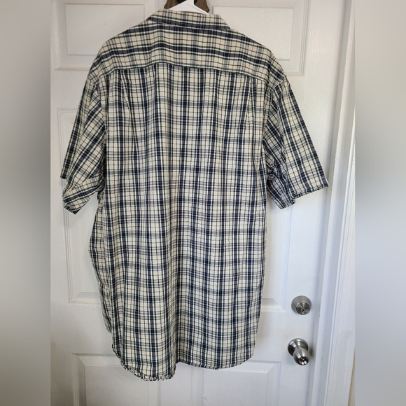 (692) C.E. Schmidt Men's Classic Short Sleeve Work Shirt, Size: 2XLT Color: Blue - Picture 11 of 12